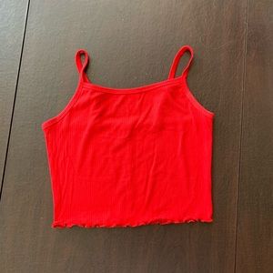 Mandee red tank top